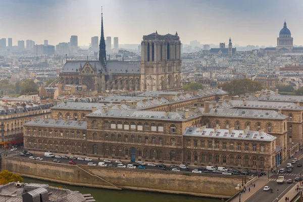 París. Vista aérea de la ciudad . — Foto de Stock