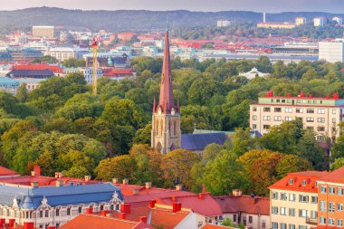 Gothenburg. Şehrin havadan görünümü.