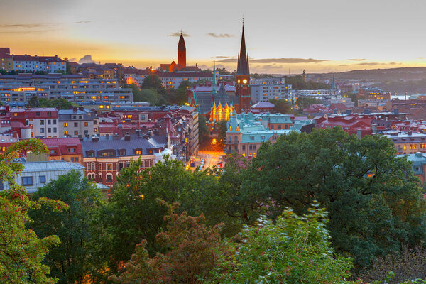 Gothenburg. Aerial view of the city.