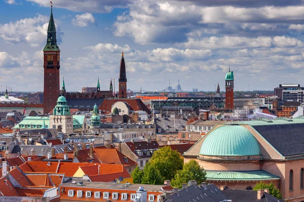 Copenaghen. Veduta aerea della città. — Foto Stock