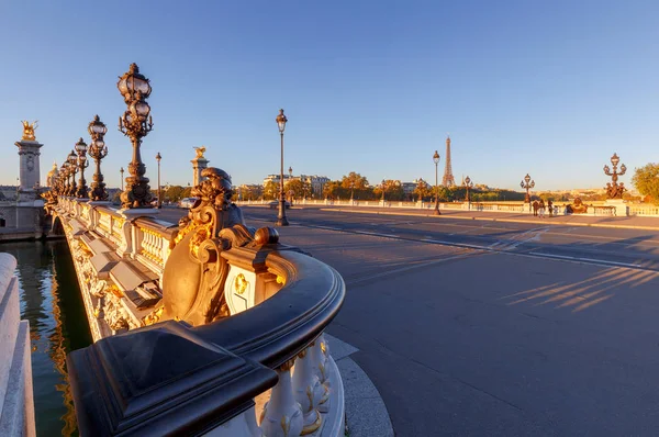 Párizs. Híd Pont Alexandre Iii. — Stock Fotó