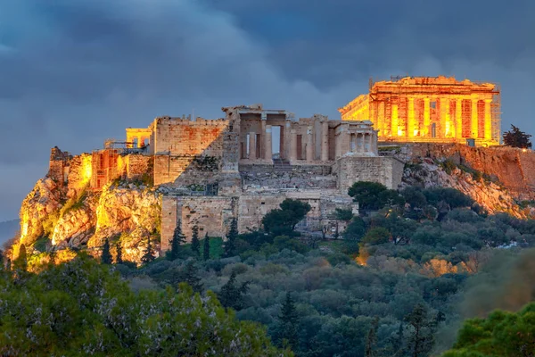 Atenas. El Partenón en la Acrópolis . — Foto de Stock