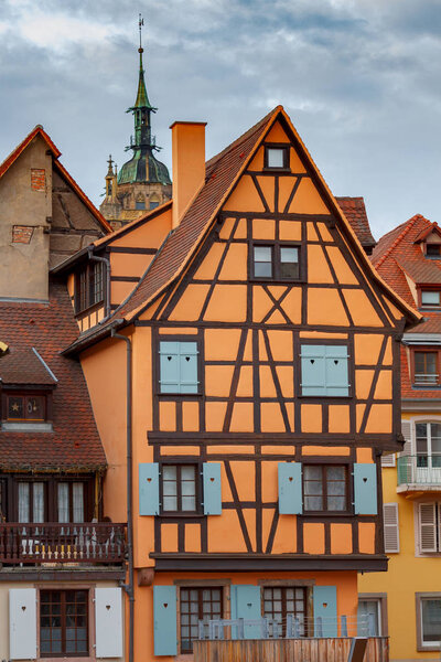 Colmar. Old medieval house in the historical part of the city. France. Alsace.