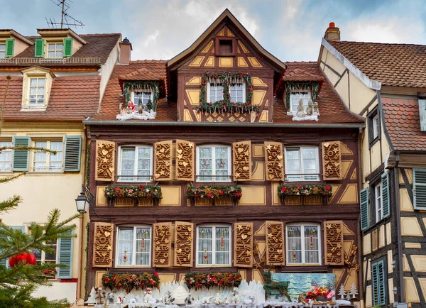 The city of Colmar is decorated for Christmas. — Stock Photo, Image