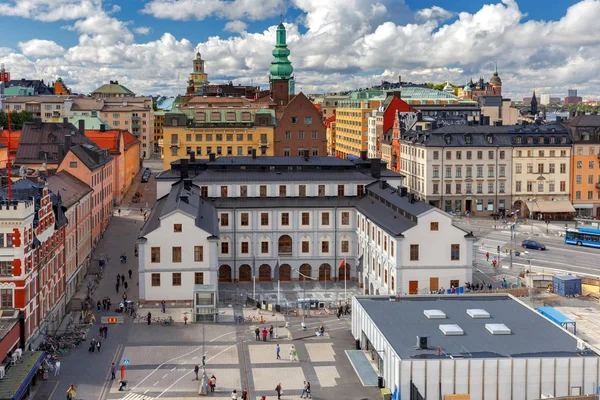 Stoccolma. Case sul lungomare. — Foto Stock