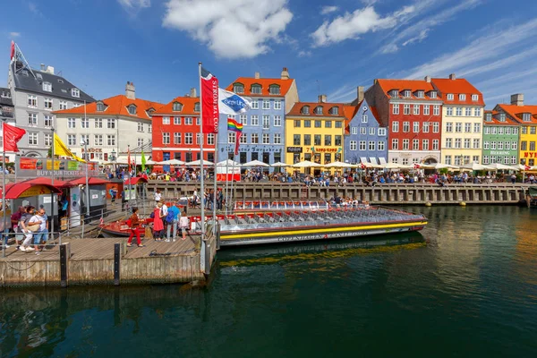 Копенгаген. Канал Nyhavn . — стоковое фото