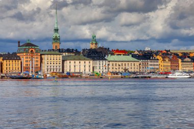 Stockholm. Eski şehir set.