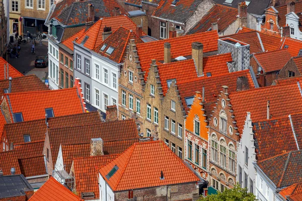 Brugge. Vista aérea de la ciudad . — Foto de Stock