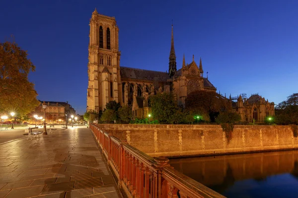 París. El edificio de la Catedral de Notre Dame . —  Fotos de Stock