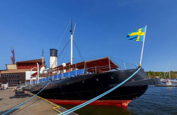 Stockholm. Městské nábřeží — Stock fotografie