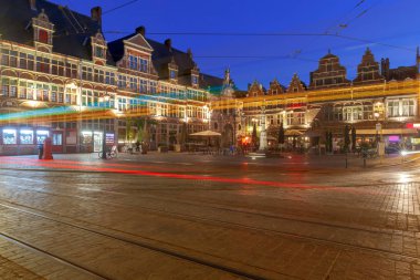 Gent. Eski Ortaçağ evleri.