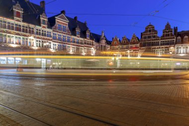 Gent. Eski Ortaçağ evleri.