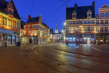 Gent. Eski Ortaçağ evleri.