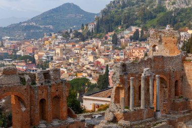 Taormina. Antik Roma Tiyatrosu.