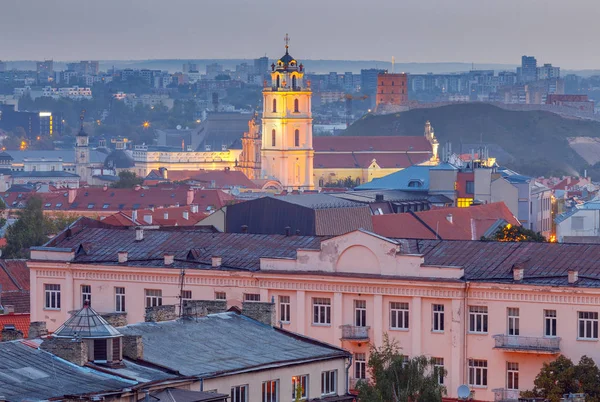 Vilnius. Vista aérea de la ciudad . — Foto de Stock