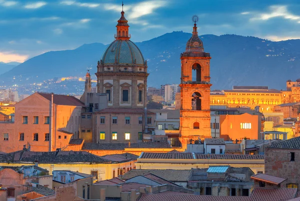Gün batımında Palermo. — Stok fotoğraf