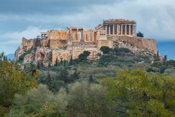 Atenas. El Partenón en la Acrópolis . — Foto de Stock