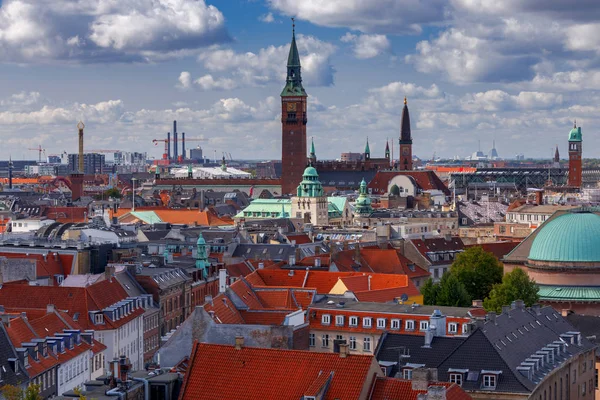 Копенгаген. Вид с воздуха на город. — стоковое фото