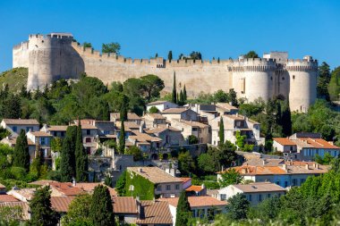 Avignon. Aziz Andrew Manastırı 'nın eski duvarı..
