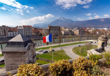 Grenoble. Şehir seti..