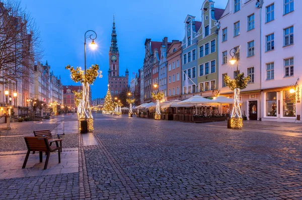 Gdansk. Long market for christmas. — Stock Photo, Image