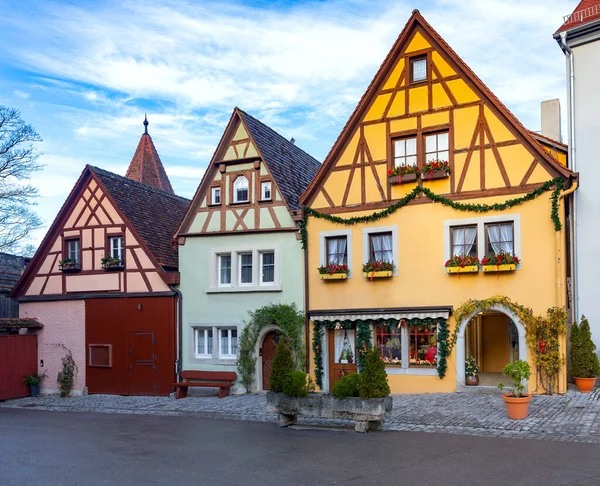 Rothenburg ob der Tauber. Velha famosa cidade medieval. — Fotografia de Stock