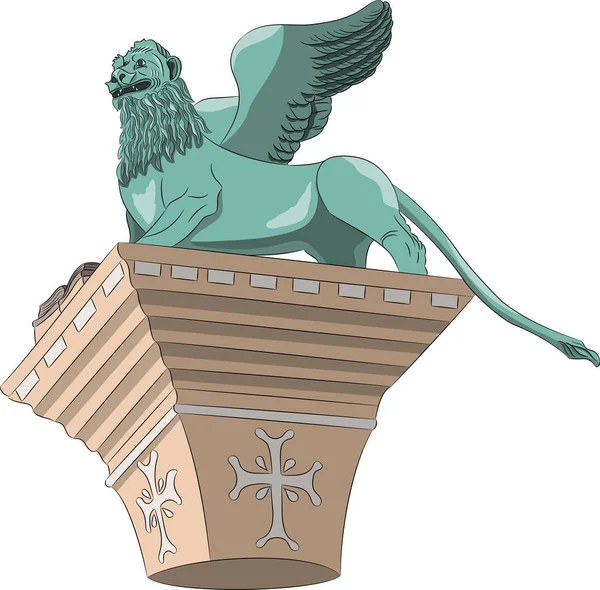Le lion vénitien de Saint-Marc. — Image vectorielle
