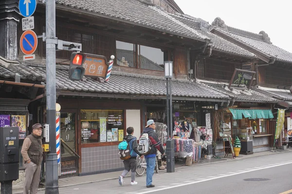 Kawagoe Japão Março 2017 Edo Old Town Muitos Turistas — Fotografia de Stock