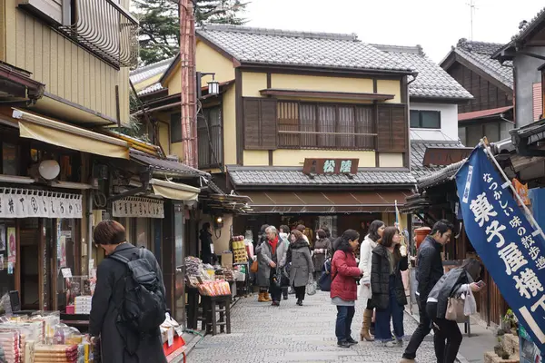 Kawagoe Japão Março 2017 Edo Old Town Muitos Turistas — Fotografia de Stock