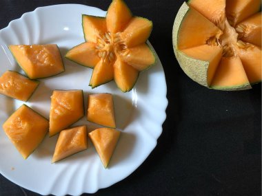 Karpuz parçalarının güzel resimleri