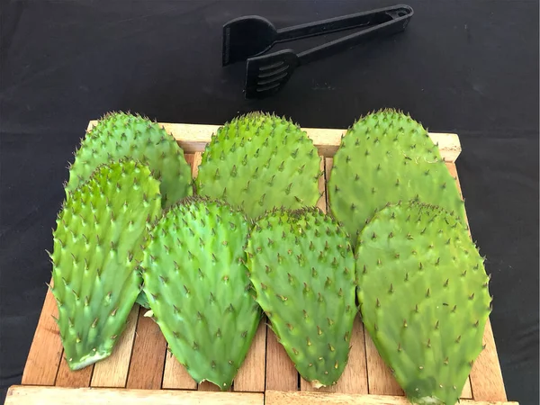 Typická Mexická Zelenina Nopal — Stock fotografie