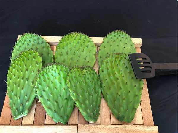 Typische Mexicaanse Groente Nopal Stockfoto