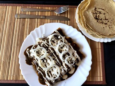Meksika 'dan gelen güzel tortillalar.