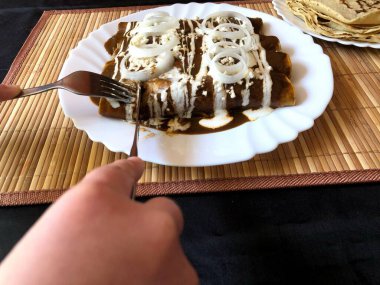 Meksika 'dan gelen güzel tortillalar.