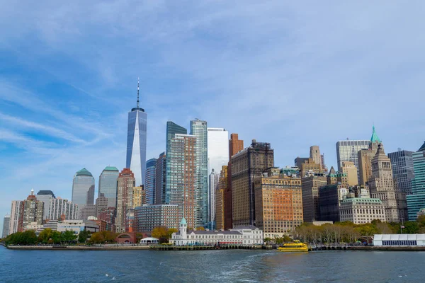 Centro Nova Iorque Ferry Para Liberty Island — Fotografia de Stock
