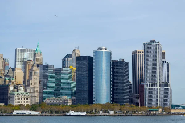 Downtown Nyc Ferry Liberty Island — Stock Photo, Image