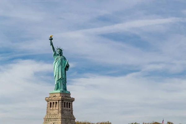 Estatua Libertad Dedicada Octubre 1886 Uno Los Iconos Más Famosos — Foto de Stock