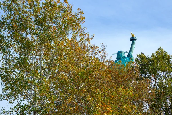 Statue Liberté Dédiée Octobre 1886 Est Une Des Icônes Les — Photo