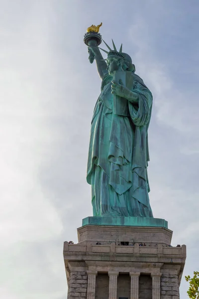 Statua Wolności Poświęcony Października 1886 Jest Jednym Najbardziej Znanych Ikon — Zdjęcie stockowe