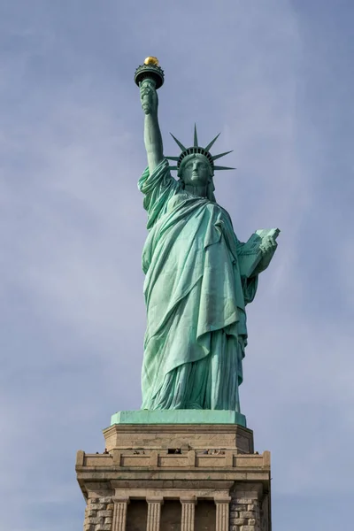 Estatua Libertad Dedicada Octubre 1886 Uno Los Iconos Más Famosos — Foto de Stock