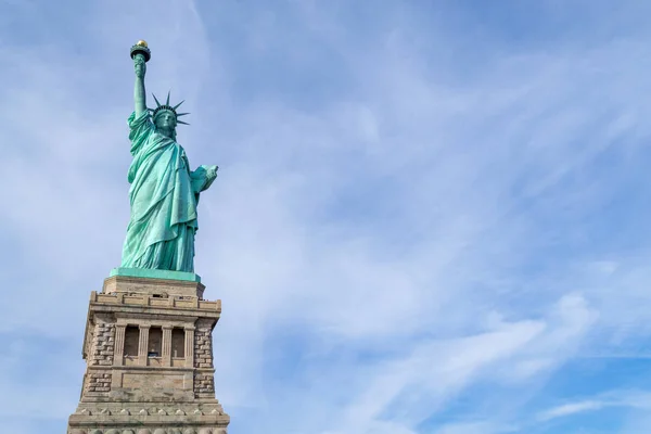 Estatua Libertad Dedicada Octubre 1886 Uno Los Iconos Más Famosos — Foto de Stock