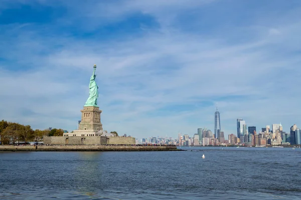 Estatua Libertad Dedicada Octubre 1886 Uno Los Iconos Más Famosos — Foto de Stock