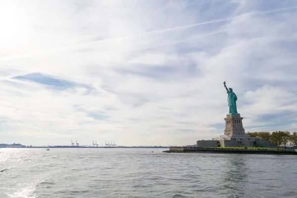 Statua Della Libertà Dedicata Ottobre 1886 Una Delle Icone Più — Foto Stock