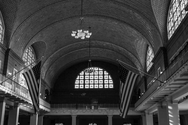 Sala Registro Ellis Island Centro Inmigración Entre 1900 1024 Procesado — Foto de Stock