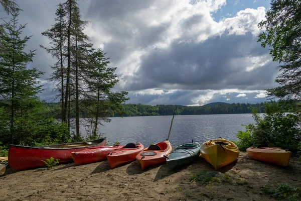 Birden Fazla Göl Orman Adirondack Dağlarda State Abd Içeren — Stok fotoğraf