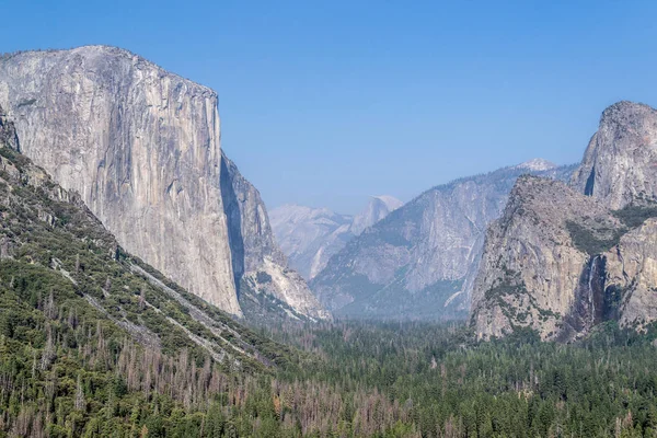 Vista Panorâmica Vale Yosemite Ponto Vista Panorâmico Vista Túnel — Fotografia de Stock