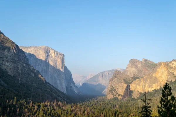 Vista Panorâmica Vale Yosemite Ponto Vista Panorâmico Vista Túnel — Fotografia de Stock