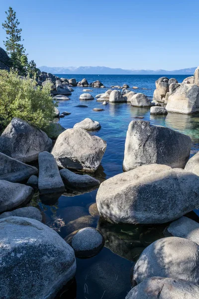 Lago Tahoe Lago Alpino Água Doce Localizado Serra Nevada — Fotografia de Stock