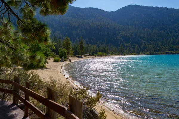 Lake Tahoe Ist Ein Alpiner Süßwassersee Der Sierra Nevada — Stockfoto