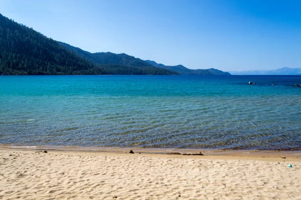 Lago Tahoe Lago Alpino Água Doce Localizado Serra Nevada — Fotografia de Stock